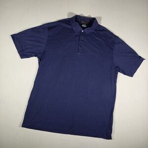 Tiger Woods Collection Nike Polo Shirt Mens Size Large NikeFitDry Striped